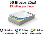 BLOCOS, COMANDAS, RECEITUÁRIOS E TALÕES